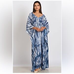 Sevya Handmade Shibori Caftan Size L - XXL Fairtrade